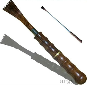 【送料無料】伸縮 天然木 まごのて まごの手 携帯 背中かき棒 伸縮棒 背中 かき バックスクラッチャー (花梨木)