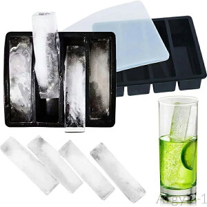 【送料無料】製氷皿 製氷器 四角の氷 蓋付き 製氷機 シリコン製 透明氷 ロックアイス ビール 四角氷 小型製氷機 家庭用 四隅型 氷つくる容器 冷凍 キッチン用品 4穴