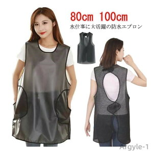 【送料無料】丈夫 洗車 水仕事 料理 前掛け 入浴介助 介護士 保育士 アウトドア ガーデニング ビニールエプロン 男女兼用 エプロン 防水