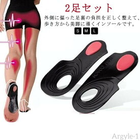 【送料無料】ダイエット スリム 送料無料 内転筋 下半身 中敷き 2足セット 下半身 土踏まず O脚 ジェルインソール 歩行矯正 内もも O脚矯正 O脚対策