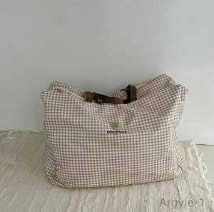 【送料無料】ロゴ マザーズバッグ ボストンバッグ 旅行 ベージュ ブルー トートバッグ ベア おしゃれ かわいい 韓国 雑貨 防水