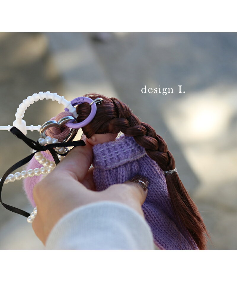 ★ポイント最大8倍還元ドール チャーム 韓国 バッグ キーホルダー アクセサリー バービー 人形 リュック レトロ 服 おしゃれ かわいい 小物 飾り ビーズ リボン キュート ガーリー ファッション レディース 雑貨 レトロ 真珠 人気 流行り トレンド キーリング じゃらじゃら - メイン画像 11