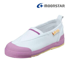 ムーンスター キャロット 子供靴 CR ST12 ピンク 足の成長と健康をサポートする上履き MS シューズ