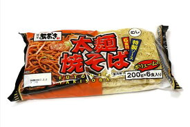 200g×6食入【青木食品】太麺焼そば (特製粉末ソース) 中華麺 やきそば ◎コストコ限定の大盛りタイプ◎ おつまみ BBQ キャンプ お祭り パーティー 家飲み クール冷蔵