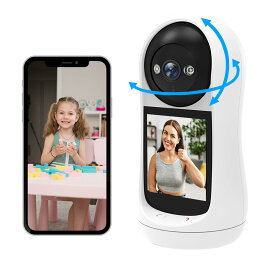 【10倍ポイント】留守 子ども 犬猫 留守番 高齢者 遠隔 介護 見守りカメラ ビデオ通話機能付き 防犯カメラ ドーム型カメラ TP-Link ネットワークWi-Fiカメラ ペットカメラ 屋内カメラ 夜間撮影 相互音声会話 動作検知 スマホ通知 ドーム型