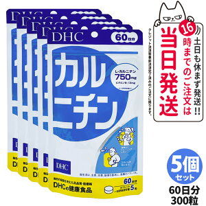 【賞味期限2028/03】ディーエイチシー DHC カルニチン 60日分 300粒 サプリメント ダイエット 健康食品 健康サプリ 健康応援 マルチサプリ 1/2/3/5個 送料無料