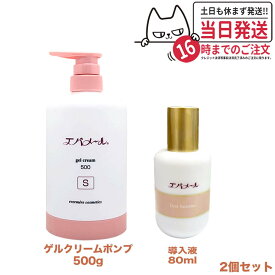 【2点セット】EVERMERE エバメール ゲルクリームポンプ 500g Sタイプ + ファーストブースター 導入液 80ml 美容液 保湿クリーム スキンケア 送料無料