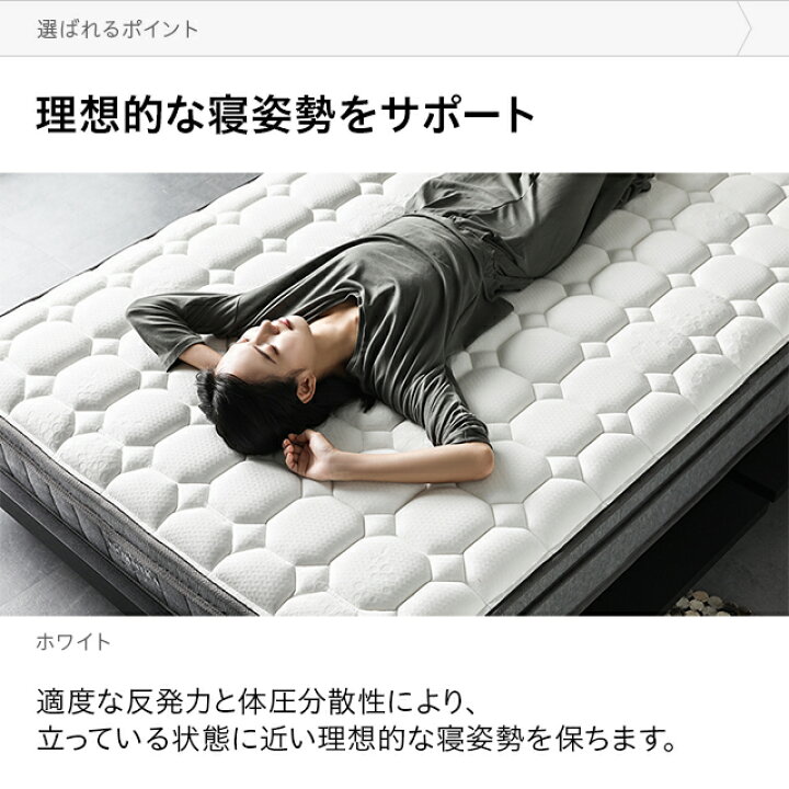 楽天市場】超極厚 25cm マットレス クイーン ポケットコイル ポケット 