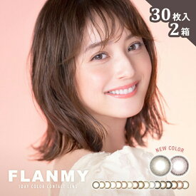 カラコン フランミーワンデー【1箱30枚入×2箱セット】 メール便送料無料 フランミー ワンデー FLANMY flanmy 1day 1日使い捨て 度なし 度あり 14.2mm 14.5mm 8.6mm 8.5mm カラーコンタクト 佐々木希