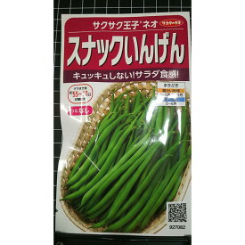 スナック いんげん サクサク 王子 ネオ サラダ 食感 種 種子 サカタのタネ