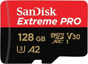 microSDXC 128GB SDSQXCD-128G-GN6MA Extreme PRO R:200MB/s W: 90MB/s US-I U3 V30 4K Ultra D A2 Compatible with SD Adapter Inclu