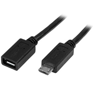 StarTech.com USB Micro-B �����P�[�u�� 0.5m �I�X/���X USBUBEXT50CM
