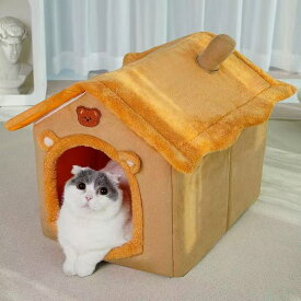 ハウス型ペットベッド ペットベッド 犬 猫 いぬ ねこ ペット ベッド ハウス 猫用ベッド ネコベッド パピー シニア 多頭飼い 子猫 春 夏