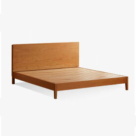 ベッド すのこベッド フレーム セミダブル ダブル 幅150 幅180 北欧 ベッドフレーム 天然木 木製 ナチュラル 無垢材 セミダブルベッド ダブルベッド チェリー材 ケヤキ