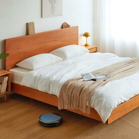 すのこベッド ベッドフレーム セミダブル ダブル 北欧 無垢材 すのこ シンプル ベッドボード ベッド フレーム 木製 天然木 幅150cm 幅180cm おしゃれ ナチュラル