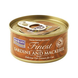フィッシュ4キャット 猫缶シリーズ イワシ&サバ 70g《5060084829695》