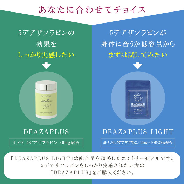 楽天市場】【5-デアザフラビン協会正規認定商品】2個セット DEAZAPLUS 