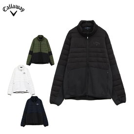 【クーポンで10％OFF！さらにP10倍以上還元！】4/17 12:59まで　キャロウェイ メンズ スターストレッチ 長袖 中綿&裏起毛スムース スウェット ブルゾン C25217106 ゴルフウェア [2025年秋冬モデル 50％OFF] 特価