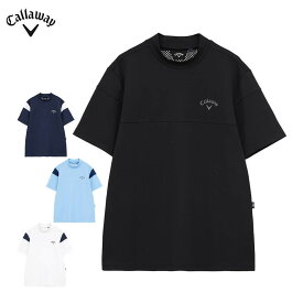 【クーポンで全品10％以上割引き！さらにポイント増量中！】10/8まで　キャロウェイ メンズ ビッグ鹿の子 バックプリント 半袖 モックネック シャツ C26134107 ゴルフウェア [2026年春夏モデル 30％OFF] 特価