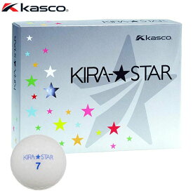 キャスコ KIRA STAR キラスター2 ゴルフボール 1ダース （12球入り） ホワイト　【あす楽対応】 [有賀園ゴルフ]