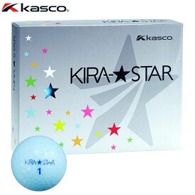 キャスコ KIRA STAR キラスター2 ゴルフボール 1ダース （12球入り） アクア　【あす楽対応】 [有賀園ゴルフ]