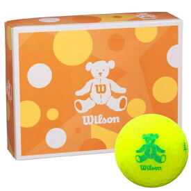ウィルソン Wilson BEAR 4 ベア ゴルフボール 1ダース （12球入り） イエロー　【あす楽対応】 [有賀園ゴルフ]