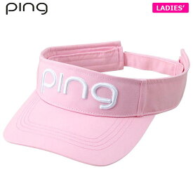 PING ピン レディース Deo.0 デオゼロ サンバイザー HW-L222 36180-03 Pink ゴルフウェア [2022年モデル] 特価　[有賀園ゴルフ]