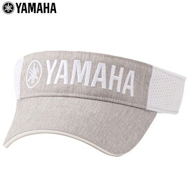 【4日20時〜 全品P10倍＋10％OFFクーポン！】8/5 23:59まで　ヤマハ メンズ ハーフメッシュ サンバイザー Y22VS2 LGRW 杢ライトグレー×ホワイト ゴルフウェア