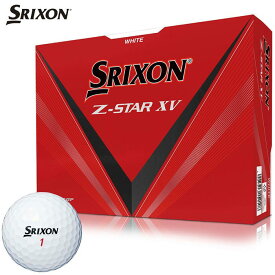 ダンロップ SRIXON スリクソン Z-STAR XV ゼットスター エックスブイ ゴルフボール 1ダース （12球入り） ホワイト [2023年モデル]　【あす楽対応】 [有賀園ゴルフ]