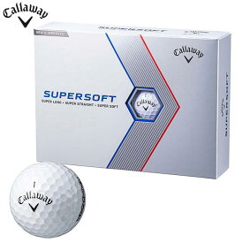 キャロウェイ SUPERSOFT スーパーソフト ゴルフボール 1ダース （12球入り） ホワイトグロシー [2023年モデル]　【あす楽対応】 [有賀園ゴルフ]