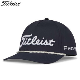 【全品ポイント10倍キャンペーン開催中！】8/3 23:59まで　タイトリスト メンズ ツアーロープ キャップ TH23ATR 41 ネイビー×ホワイト ゴルフウェア 特価