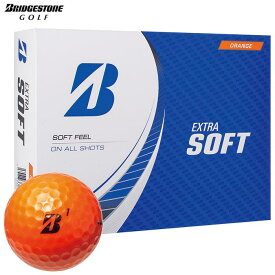 ブリヂストン EXTRA SOFT エクストラソフト ゴルフボール 1ダース（12球入り） [2023年モデル]　オレンジ　【あす楽対応】 [有賀園ゴルフ]
