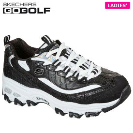 スケッチャーズ レディース GO GOLF D'LITES ディーライツ スパイクレス ゴルフシューズ 123998 BKW BLACK/WHITE 特価　【あす楽対応】 [有賀園ゴルフ]