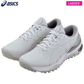 ASICS アシックス レディース GEL-KAYANO ACE2 ゲル カヤノ エース 2 スパイクレス ゴルフシューズ 1112A050 100 ホワイト/ピュアシルバー [2024年モデル]　【あす楽対応】 [有賀園ゴルフ]