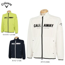キャロウェイ メンズ ロゴプリント メッシュ裏地 スターストレッチ 収納袋付き 長袖 フルジップ ブルゾン C24215100 ゴルフウェア [2024年秋冬モデル 55％OFF] 特価