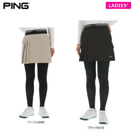 ピンゴルフ レディース ストレッチ 部分プリーツ スカート 622-4234902 ゴルフウェア [2024年秋冬モデル 50％OFF] 特価