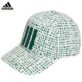 【全品10％割引クーポン＋最大P10倍！】11/10まで　アディダス メンズ ジオメトリック柄 スリーストライプス キャップ JTW33 IW6736 ホワイト ゴルフウェア [2024年モデル 50％OFF] 特価