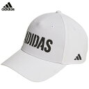 【全品10％割引クーポン＋最大P10倍！】11/10まで　アディダス メンズ レーザーカット ロゴ キャップ JTY43 IS6580 ホワイト ゴルフウェア [2024年モデル 50％OFF] 特価