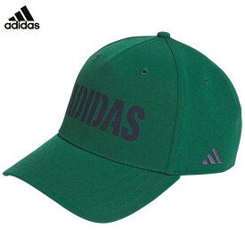 【全品10％割引クーポン＋最大P10倍！】11/10まで　アディダス メンズ レーザーカット ロゴ キャップ JTY43 IS6582 カレッジグリーン ゴルフウェア [2024年モデル 50％OFF] 特価
