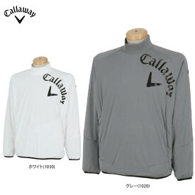 【スーパーSALE期間 全品10％割引クーポン＋最大P10倍！】　キャロウェイ メンズ スターストレッチ メッシュ裏地 収納袋付き 長袖 プルオーバー モックネック ブルゾン C24215107 ゴルフウェア [2024年秋冬モデル 50％OFF] 特価