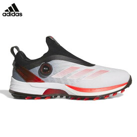【全品ポイント10倍キャンペーン開催中！】8/3 23:59まで　アディダス メンズ ADIZERO ZG BOA アディゼロ ゼッドジー 25 ボア スパイクレス ゴルフシューズ NLK60 IH9896 フットウェアホワイト/ルシッドレッド/コアブラック [2025年モデル]