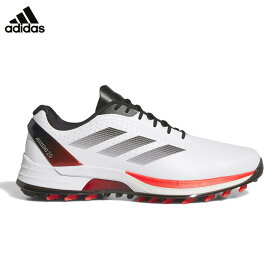 【全品ポイント10倍キャンペーン開催中！】8/3 23:59まで　アディダス メンズ ADIZERO ZG アディゼロ ゼッドジー 25 スパイクレス ゴルフシューズ NLC98 IE3530 フットウェアホワイト/ルシッドレッド/コアブラック [2025年モデル]