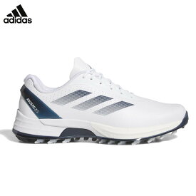 【全品ポイント10倍キャンペーン開催中！】8/3 23:59まで　アディダス メンズ ADIZERO ZG アディゼロ ゼッドジー 25 スパイクレス ゴルフシューズ NLC98 IE3532 フットウェアホワイト/カレッジネイビー/ゼロメタリック [2025年モデル]