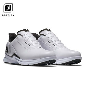 【全品9％OFFクーポン配布中！　フットジョイ メンズ FJ FUEL BOA フューエル ボア スパイクレス ゴルフシューズ 55424 ホワイト/ホワイト [2025年モデル]