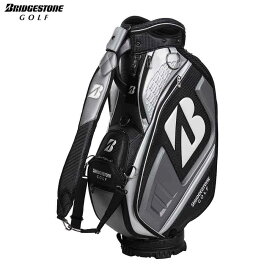 【全品ポイント10倍キャンペーン開催中！】8/3 23:59まで　BRIDGESTONE ブリヂストン メンズ ツアーレプリカモデル キャディバッグ CB2501 BG ブラック/ガンメタリック [2025年モデル]