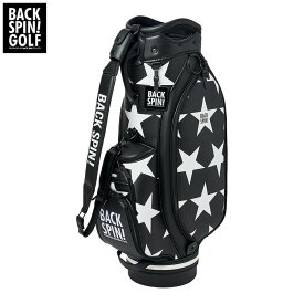 【全品ポイント10倍キャンペーン開催中！】8/3 23:59まで　バックスピンゴルフ BIG STAR TOUR ビッグスター ツアー キャディバッグ BSBD02C106 BLACK×WHITE [2025年モデル]
