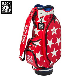 【全品ポイント10倍キャンペーン開催中！】8/3 23:59まで　バックスピンゴルフ BIG STAR TOUR ビッグスター ツアー キャディバッグ BSBD02C106 RED×WHITE [2025年モデル]