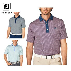【7月14日〜16日はP10倍以上！】フットジョイ メンズ ダイアゴナル クレリック 半袖 ポロシャツ FJ-S25-S18 ゴルフウェア [2025年春夏モデル 46％OFF] 特価