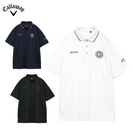 キャロウェイ メンズ ロゴデザイン 半袖 ポロシャツ C25134101 ゴルフウェア [2025年春夏モデル 50％OFF] 特価