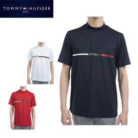 トミー ヒルフィガー ゴルフ メンズ HILFIGERグラフィック 半袖 モックネックシャツ THMA527 ゴルフウェア [2025年春夏モデル 30％OFF] 特価